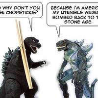 Godzilla's new and old!